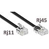 Modularanschlusskabel, RJ45-Stecker (8/4) auf RJ11 (6/4)