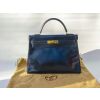 Original Hermès Handtasche Kelly bag bleu